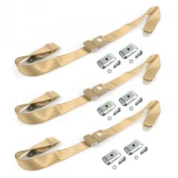 SafeTBoy 3-Point Retractable Push Button Buckle Lap Belts for 1954-1956 ROADMASTER - STBD3304