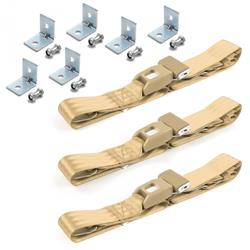 SafeTBoy 3-Point Retractable Push Button Buckle Lap Belts for 1957-1958 ROADMASTER - STBD3306