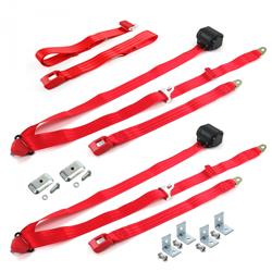 SafeTBoy 3-Point Retractable Push Button Buckle Lap Belts for 1967-1970 MUSTANG - STBD3376