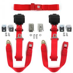 SafeTBoy 3-Point Retractable Push Button Buckle Lap Belts STBD3398