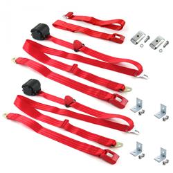 SafeTBoy 3-Point Retractable Push Button Buckle Lap Belts STBD3415