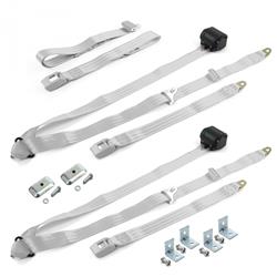 SafeTBoy 3-Point Retractable Push Button Buckle Lap Belts for 1957-1958 ROADMASTER - STBD351F
