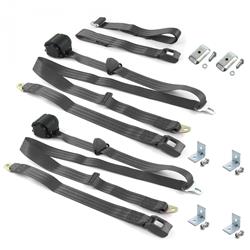 SafeTBoy 3-Point Retractable Push Button Buckle Lap Belts for 1971-1973 MUSTANG - STBD3565
