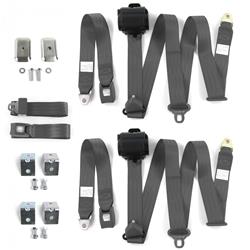 SafeTBoy 3-Point Retractable Push Button Buckle Lap Belts STBD3570