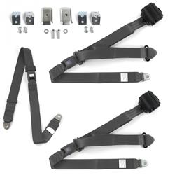 SafeTBoy 3-Point Retractable Push Button Buckle Lap Belts STBD3577