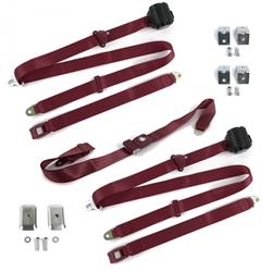 SafeTBoy 3-Point Retractable Push Button Buckle Lap Belts for 1928-1931 MODEL A - STBD35E9