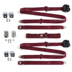 SafeTBoy 3-Point Retractable Push Button Buckle Lap Belts STBD35F1