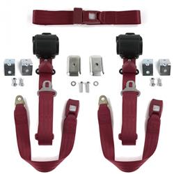 SafeTBoy 3-Point Retractable Push Button Buckle Lap Belts for 1968-1969 FAIRLANE, RANCHERO, TORINO - STBD360A