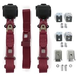 SafeTBoy 3-Point Retractable Push Button Buckle Lap Belts STBD364C