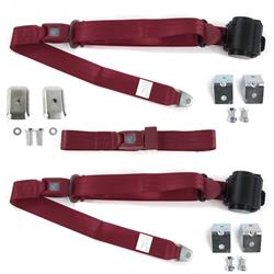 SafeTBoy 3-Point Retractable Push Button Buckle Lap Belts STBD364F