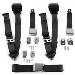 SafeTBoy 3-Point Retractable Airplane Buckle Lap Belts for 1975-1981 TR7, 1980-1981 TR8 - STBD366B