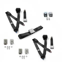 SafeTBoy 3-Point Retractable Airplane Buckle Lap Belts STBD367B