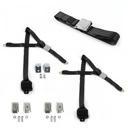 SafeTBoy 3-Point Retractable Airplane Buckle Lap Belts for 1955-1974 KARMANN GHIA - STBD3684
