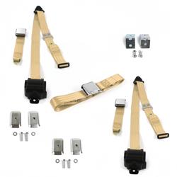 SafeTBoy 3-Point Retractable Airplane Buckle Lap Belts STBD36F5