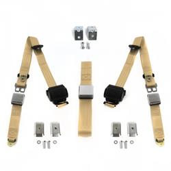 SafeTBoy 3-Point Retractable Airplane Buckle Lap Belts STBD3702