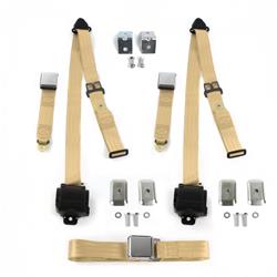 SafeTBoy 3-Point Retractable Airplane Buckle Lap Belts STBD3708