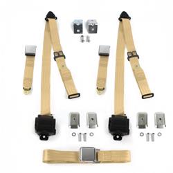 SafeTBoy 3-Point Retractable Airplane Buckle Lap Belts STBD370C