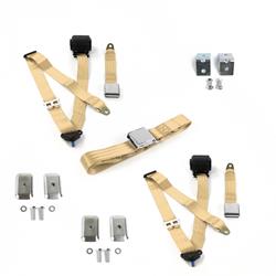 SafeTBoy 3-Point Retractable Airplane Buckle Lap Belts STBD3758
