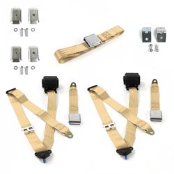 SafeTBoy 3-Point Retractable Airplane Buckle Lap Belts STBD3777