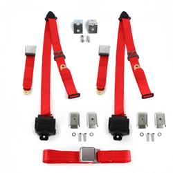 SafeTBoy 3-Point Retractable Airplane Buckle Lap Belts STBD378F