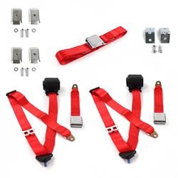 SafeTBoy 3-Point Retractable Airplane Buckle Lap Belts STBD37A1