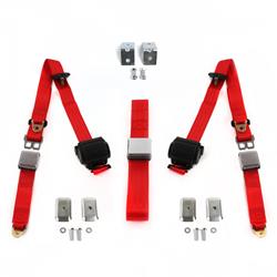 SafeTBoy 3-Point Retractable Airplane Buckle Lap Belts STBD37BD