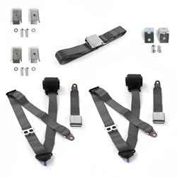 SafeTBoy 3-Point Retractable Airplane Buckle Lap Belts STBD3A12