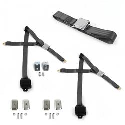 SafeTBoy 3-Point Retractable Airplane Buckle Lap Belts for 1967-1970 REBEL - STBD3A35