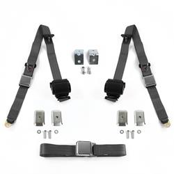 SafeTBoy 3-Point Retractable Airplane Buckle Lap Belts STBD3AEE
