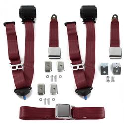 SafeTBoy 3-Point Retractable Airplane Buckle Lap Belts for 1960-1969 CORVAIR - STBD3B0B