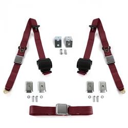 SafeTBoy 3-Point Retractable Airplane Buckle Lap Belts STBD3B31