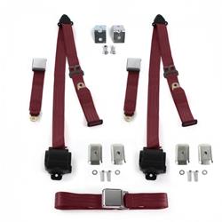 SafeTBoy 3-Point Retractable Airplane Buckle Lap Belts for 1928-1931 MODEL A - STBD3B56