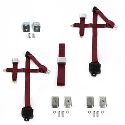 SafeTBoy 3-Point Retractable Airplane Buckle Lap Belts STBD3BCE