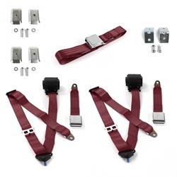 SafeTBoy 3-Point Retractable Airplane Buckle Lap Belts STBD3C21