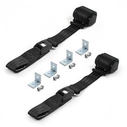 SafeTBoy 2-Point Retractable Push Button Buckle Lap Belts STBD549D