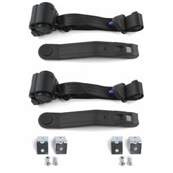 SafeTBoy 3-Point Retractable Push Button Buckle Lap Belts for 1979-1986 CAPRI, 1979-1993 MUSTANG - STBD6285