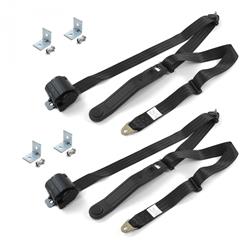 SafeTBoy 3-Point Retractable Push Button Buckle Lap Belts STBD634D