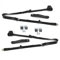 SafeTBoy 3-Point Retractable Push Button Buckle Lap Belts STBD62DB