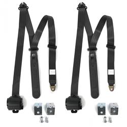 SafeTBoy 3-Point Retractable Push Button Buckle Lap Belts STBD62CA