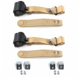 SafeTBoy 3-Point Retractable Push Button Buckle Lap Belts STBD63FD