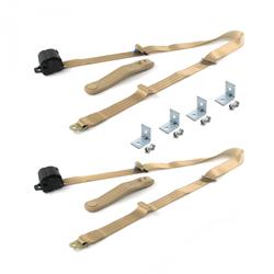 SafeTBoy 3-Point Retractable Push Button Buckle Lap Belts for 1958 IMPALA - STBD643F