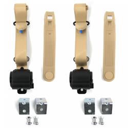 SafeTBoy 3-Point Retractable Push Button Buckle Lap Belts for 1982-1993 S10, 1982-1990 S15, 1991-1993 SONOMA - STBD63DD