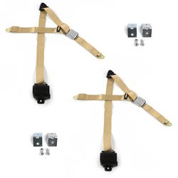 SafeTBoy 3-Point Retractable Airplane Buckle Lap Belts for 1960-1969 CORVAIR - STBD6A83