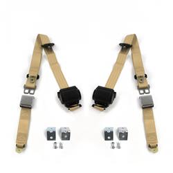 SafeTBoy 3-Point Retractable Airplane Buckle Lap Belts STBD6AC6