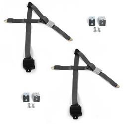 SafeTBoy 3-Point Retractable Airplane Buckle Lap Belts for 1979-1986 CAPRI, 1979-1993 MUSTANG - STBD6E0F