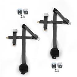 SafeTBoy 3-Point Retractable Airplane Buckle Lap Belts for 1967-1970 MUSTANG - STBD6E42