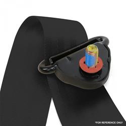 SafeTBoy 3-Point Retractable Push Button Buckle Lap Belts STBSB3RSBK
