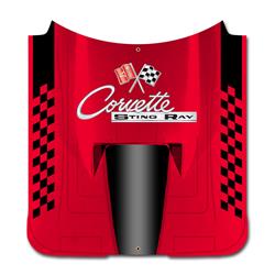 Chevy Corvette C2 Car Hood Steel Signs