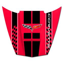 Chevy Corvette C6 Car Hood Steel Signs