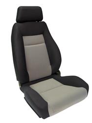Scat Procar Elite Series 1100 Black/gray Velour Seat 80-1100-75L